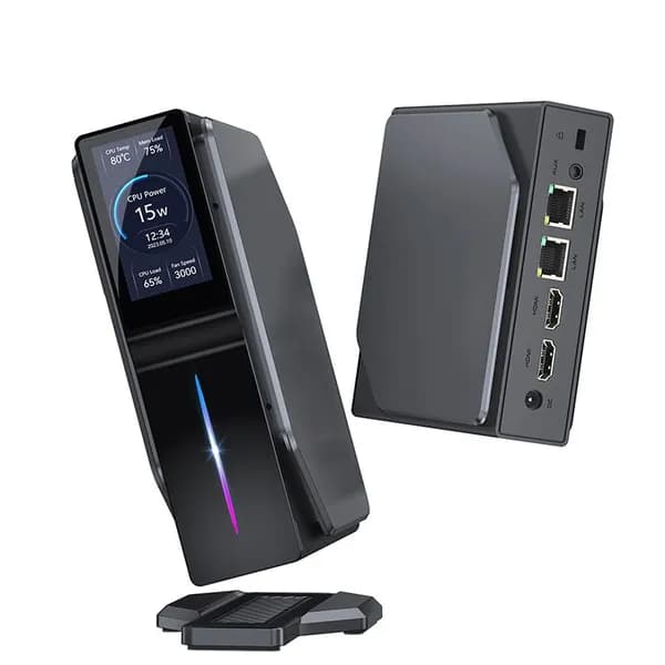 Findarling Мини-ПК (Intel Processor N100, RAM 16 ГБ, SSD 512 ГБ, Intel HD Graphics, Windows 11 Pro), черный