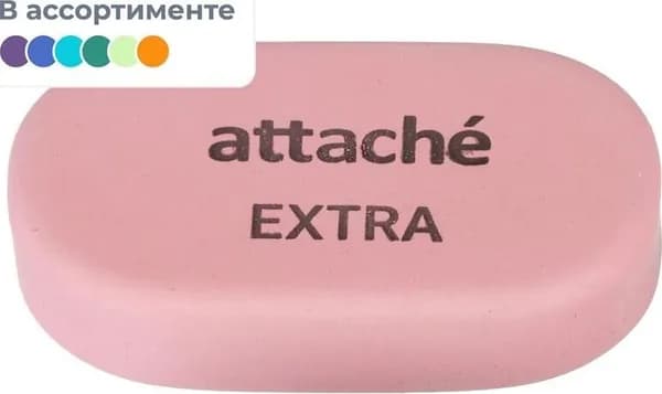 Ластик Attache Extra натуральный каучук овальный 45x28x10 мм