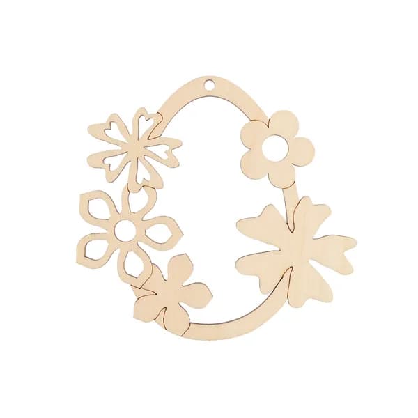Заготовка для рукоделия подвеска яйцо фанера 8х8х0.3см Mr. Carving КЛ-53