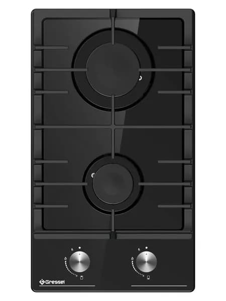 Варочная панель газовая Gressel RU30V20B77001 черный, эмалированная сталь
