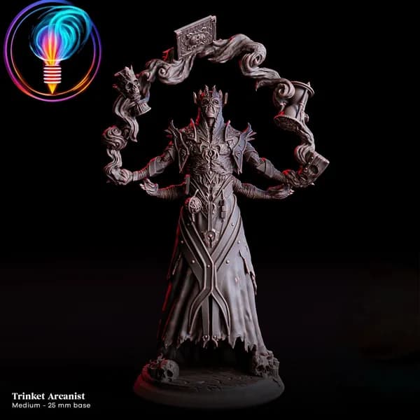 Фигурки для настольных игр, Trinket Arcanist, ДнД, Dangeon and Dragons, sci-fi, pathfinder. база 25mm