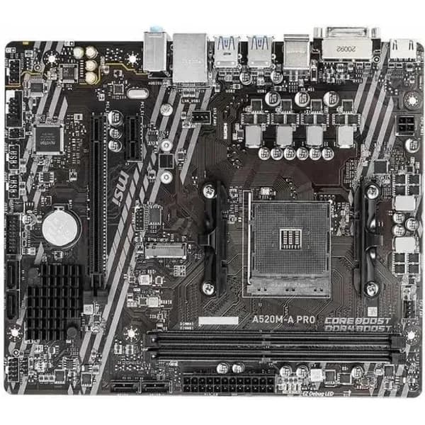 Материнская плата MSI модель MSI, Разъем питания процессора 4 pin (A520M-A PRO)
