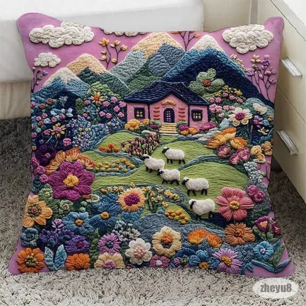 Наволочка декоративная 45x45 см 1 шт хаки