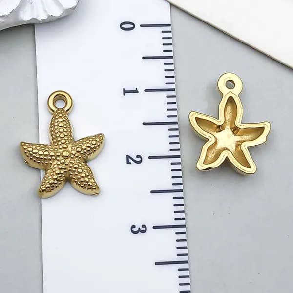 1pcs Подвеска для морских обитателей из нержавеющей стали