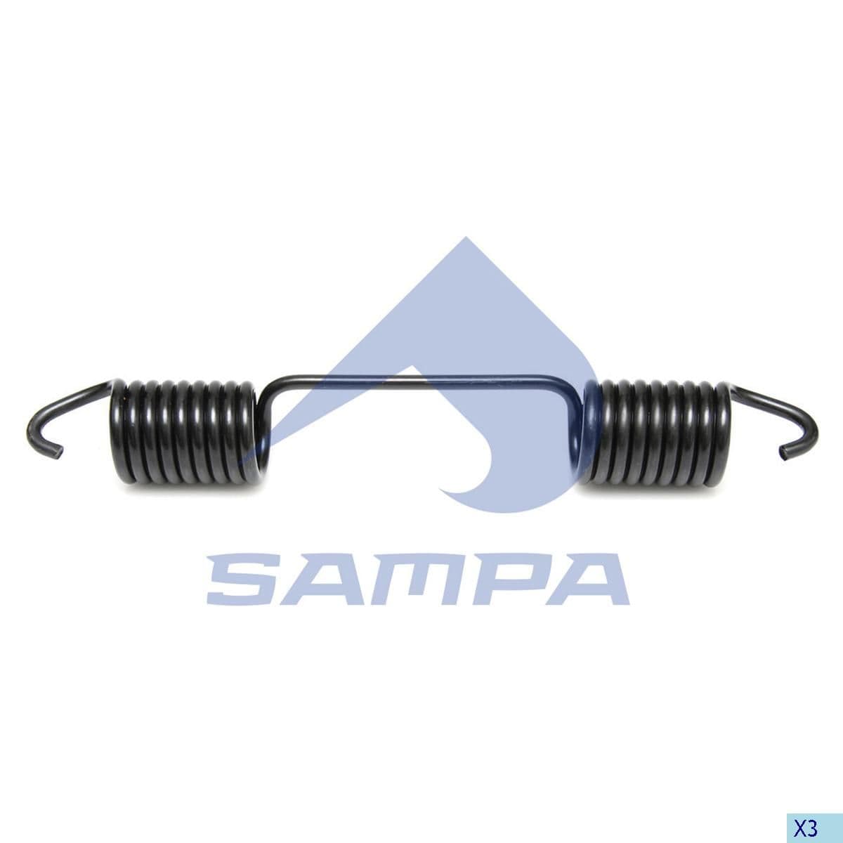 Пружина колодки тормозной Renault Truck (250x35x5) SAMPA 080.050