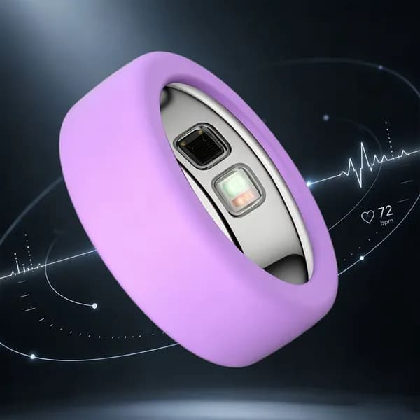 Чехол для кольца Oura Ring 5 из силикона, фиолетовый, размер S
