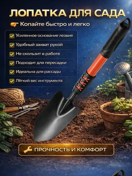 Лопата садовая - ручной инструмент для посадки растений