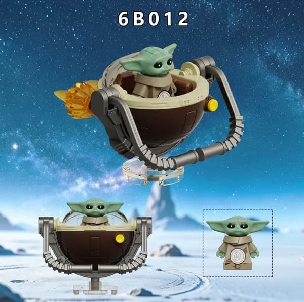 Игрушка конструктор совместимый с лего Зеленая фигурка 6B012