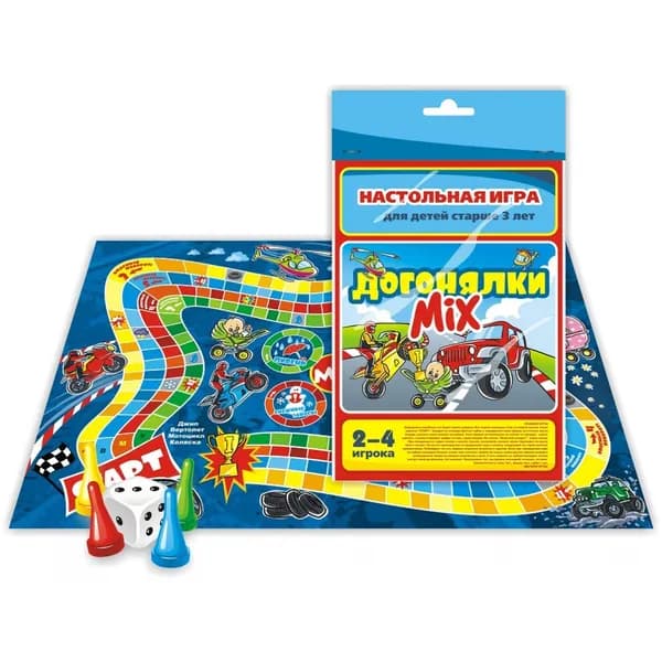 Настольная игра -ходилка Догонялки МiX