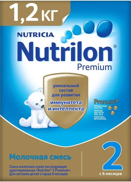 Nutrilon Молочная смесь 2 (с 6 месяцев) 1200г. 1шт.
