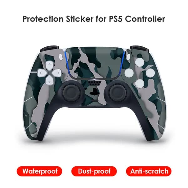 Наклейки для геймпада PlayStation 5, водонепроницаемые и защитные от царапин