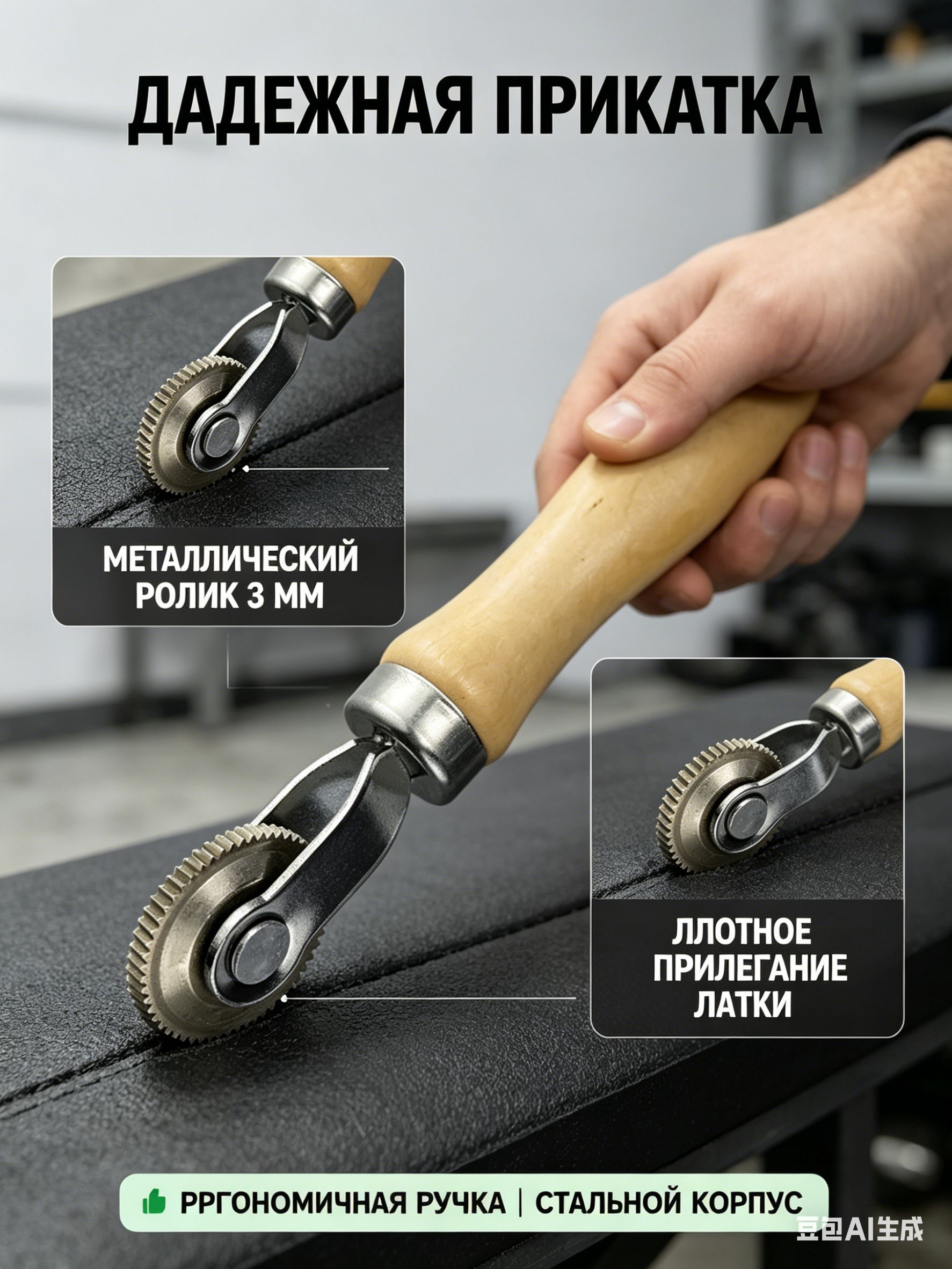 Ролик прикаточный шиномонтажный, 1 шт.