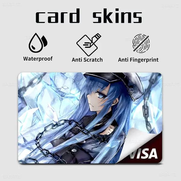 Esdeath Эсдэт Персонаж Наклейка для банковской карты