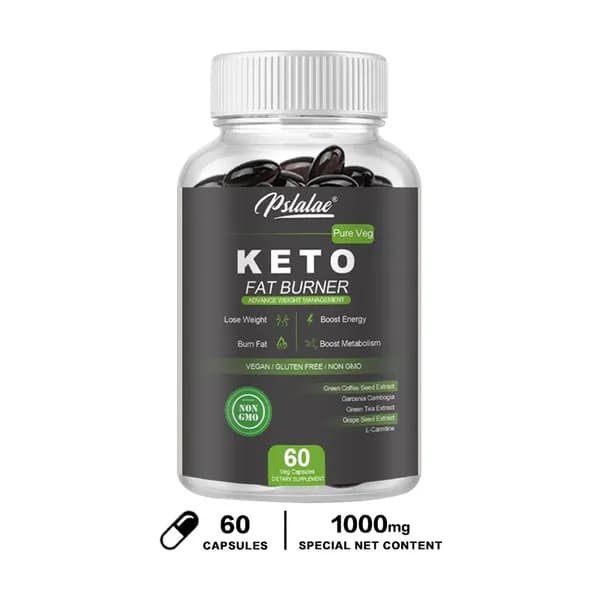 Пищевая добавка Pslalae Keto Fat Burner: контролирует вес, ускоряет обмен веществ, повышает уровень энергии и способствует сжиганию жира.