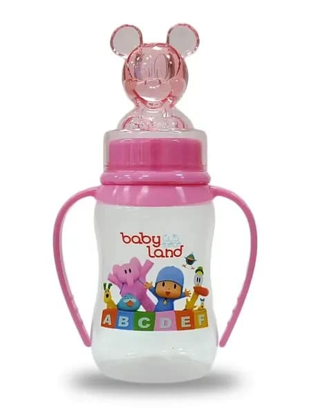Baby Land Бутылочка для кормления с колпачком-игрушкой 150мл 0мес+