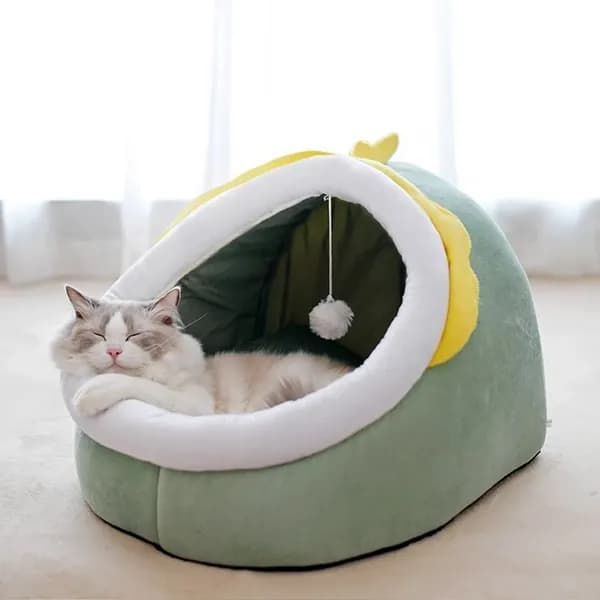 Домик для собаки и кошки, будка для животных мелких пород, дом лежанка для собак и кошек