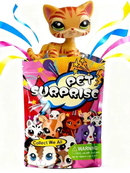 Pet Shop #1451,лпс игрушки,Короткошерстная кошка,подарок для девочки(С упаковочным пакетом)