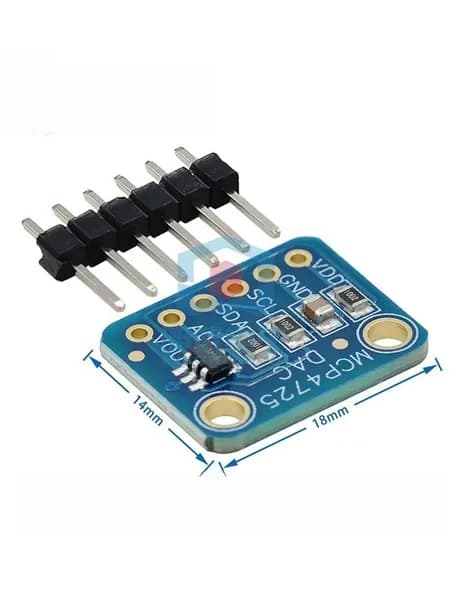 DAC MCP4725 синяя плата версия 02 I2C