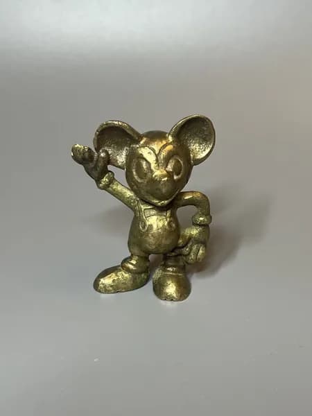 Статуэтка Микки-Маус (Mickey Mouse), латунь, винтаж 1980е!