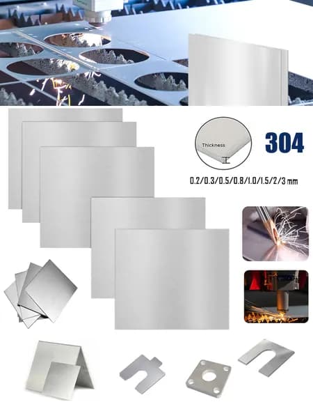 Лист нержавеющий 0.8x100x100мм 1ПК
