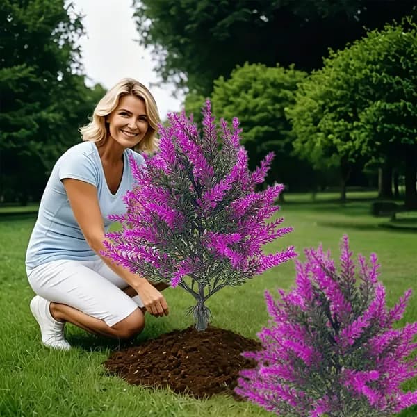 Искусственные цветы 1 шт фуксия