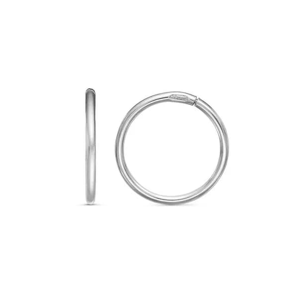 Серьги конго 10 мм из серебра
