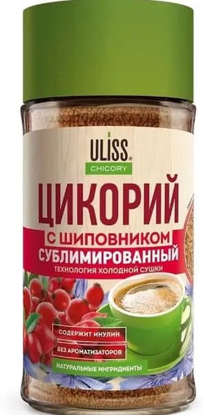 Uliss Chicory Цикорий с экстрактом шиповника, 85 г.- 1 шт.