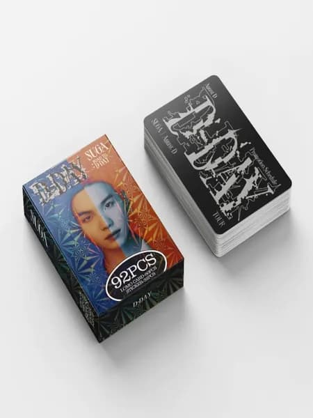 Карточка коллекционная BTS SUGA,92pcs