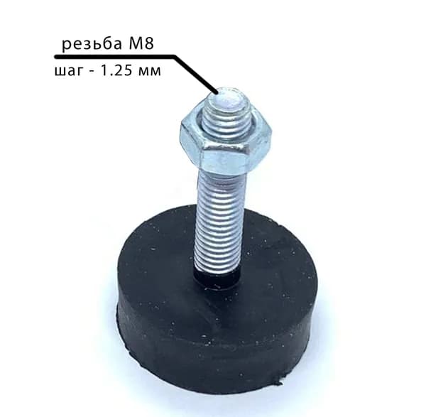 Ножка для стиральной машины M8 шаг 1,25мм (1шт)