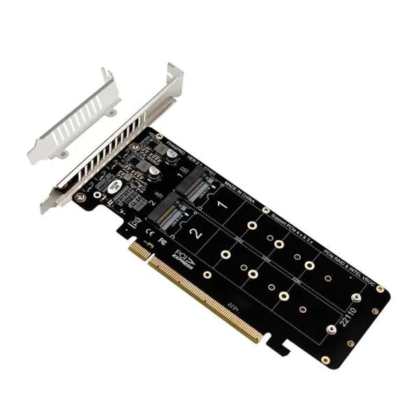 PCIE X16 для M.2 M-key NVME x4 SSD 2U серверный массив адаптер расширения карта