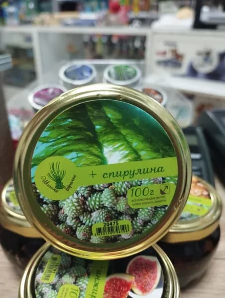 Варенье шишка + спирулина. От новообразований.