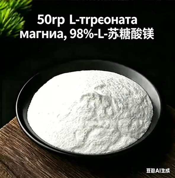 50 г L-треоната магния, 98%-ный сыпучий порошок ,Magnesium L-Threonate по