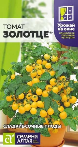 Семена Томат Золотце /Семена Алтая/цп 0,05 гр. УРОЖАЙ НА ОКНЕ!