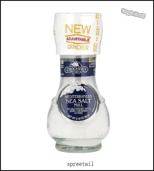 Drogheria & Alimentari,Молотая соль Средиземного моря, 3,18 унции (90 грамм)