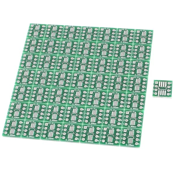 50 шт. SOP8 SSOP8 TSSOP8 SMD к адаптеру DIP8 0,65/1,27 мм печатная плата