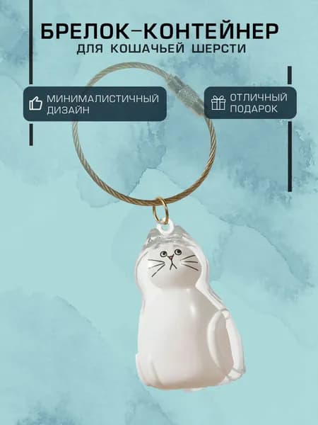 Брелок-контейнер, подвеска для кошачьей шерсти, сувенир, талисман
