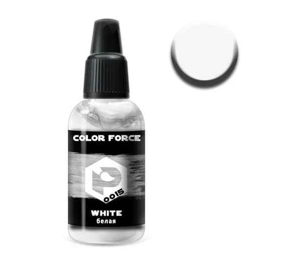 Pacific88 Aero COLOR FORCE Краска для аэрографа Белая (White),18 ml