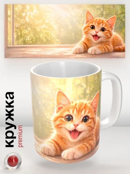 Кружка Дом там, где кот.