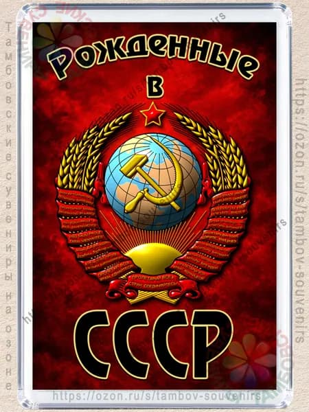 Магнит на холодильник "Рожденный в СССР"