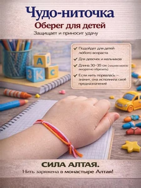 Нить Оберег - для Детей. Талисман для детей.