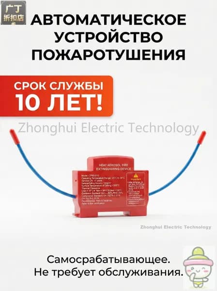 Автономное аэрозольное устройство пожаротушения, тепловой генератор огнетушения