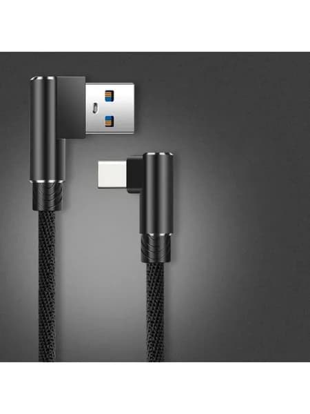 Кабель для мобильных устройств USB Type-C/USB Type-C, 0.52 м, черный