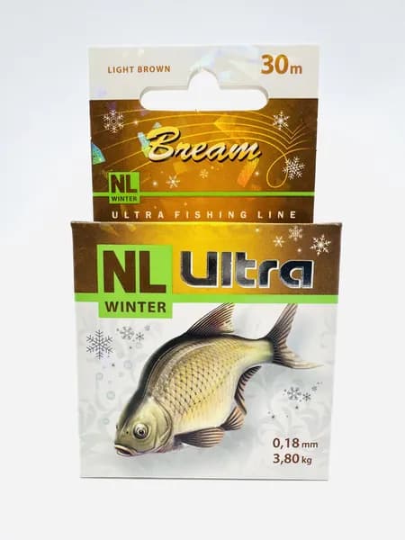 Леска зимняя AQUA NL ULTRA BREAM 30m 0.18mm (лещ)