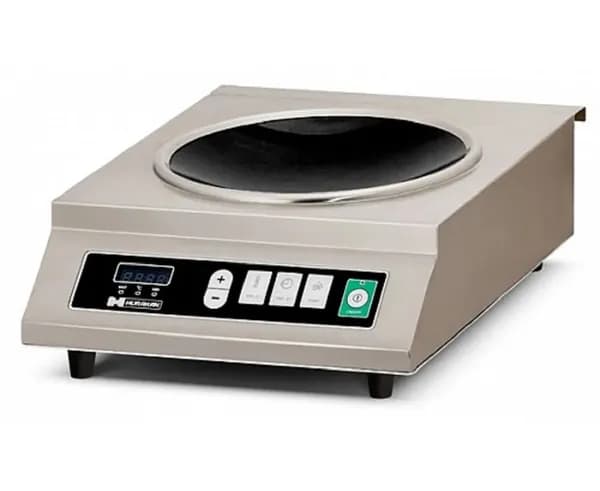 Плита профессиональная индукционная Hurakan HKN-ICW35M WOK, 1 конфорка вок, 13 уровней мощности, таймер 120 минут, посуда 12-26 см. 0.4-3.5 кВт 220В