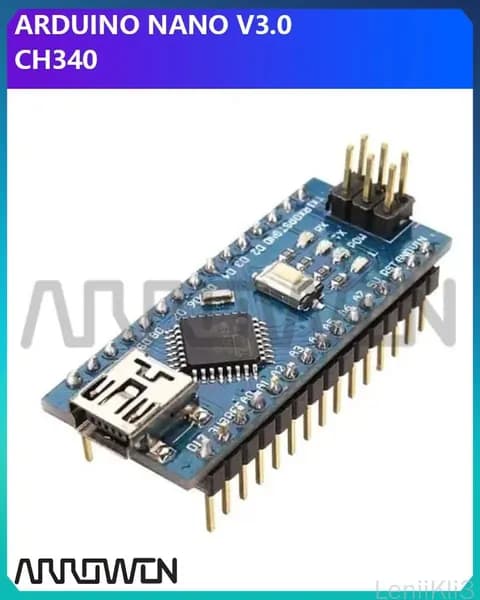 Усовершенствованная версия nano V3.0 ATMEGA328P была сварена без кабеля