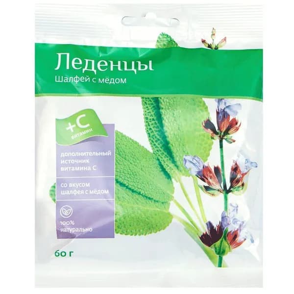 PL Леденцы Мед-Шалфей 60г