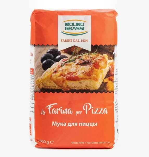 Мука пшеничая Molino Grassi "Farina" для пиццы, 1 кг