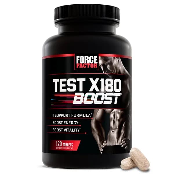 Тест на фактор силы X180 Boost, поддержка 9-в-1 T для мужчин с D-аспарагиновой кислотой, бором, пажитником, Tribulus Terrestris