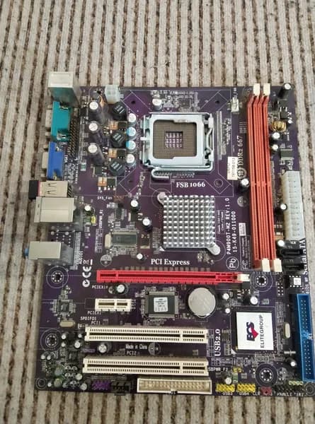 Материнская плата EliteGroup P4M900T-M2 REV:1.0 15-K49-011000, LGA 775, DDR2, Материнская плата
