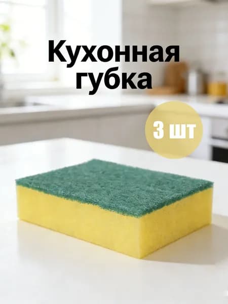 Губка, 3 шт.